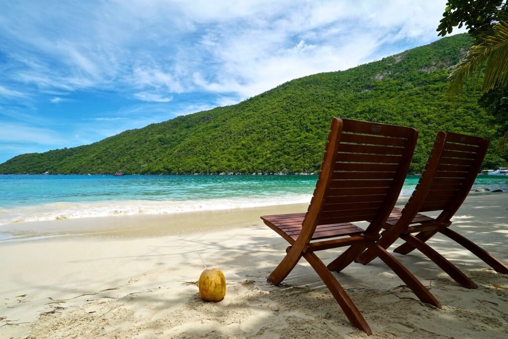 beach chairs on Labadee