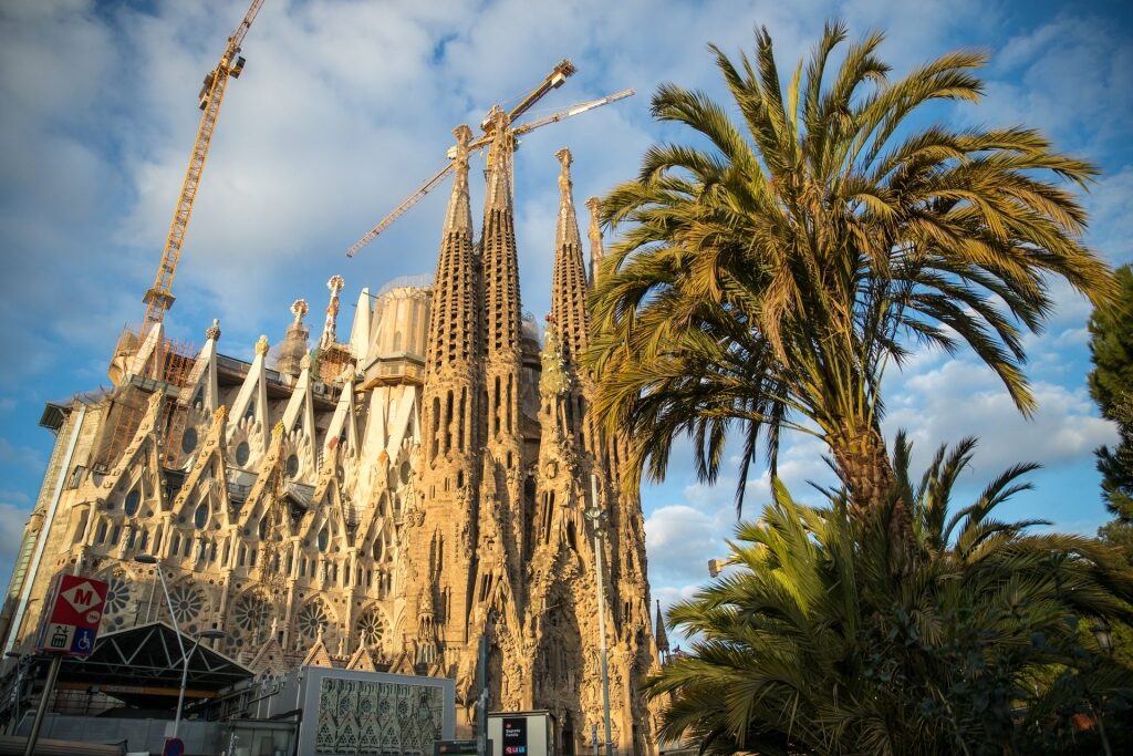 Exterior of the historic Sagrada Familia