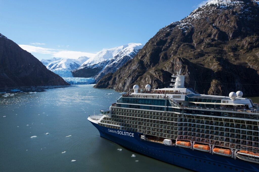 Celebrity ship in Tracy Arm Fjord, Alaska