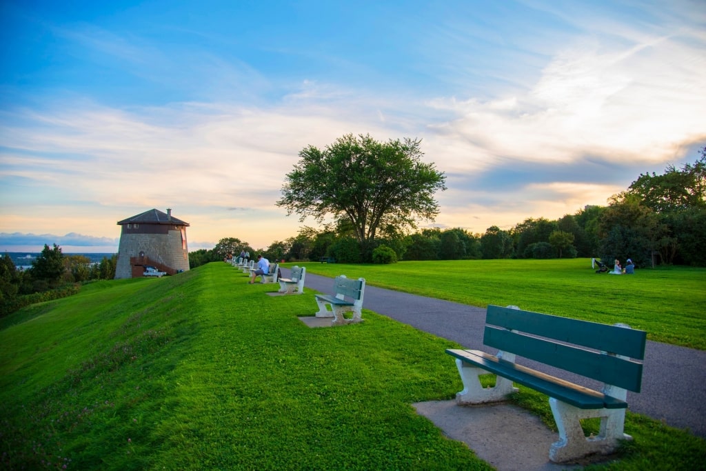 Scenic landscape of Plains of Abraham