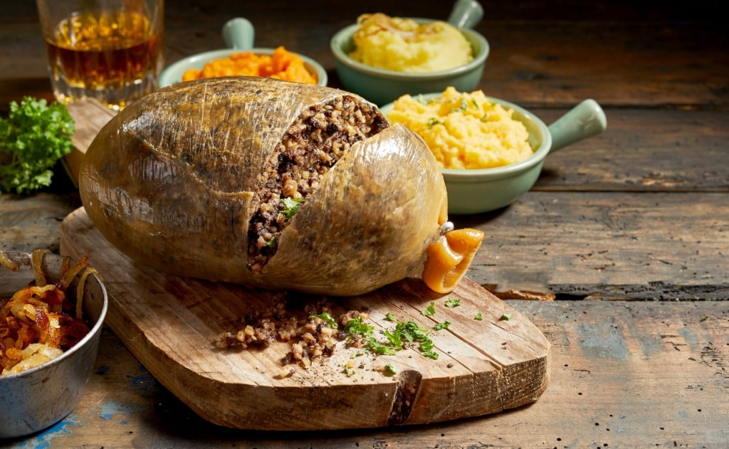 National dish of Scotland called Haggis