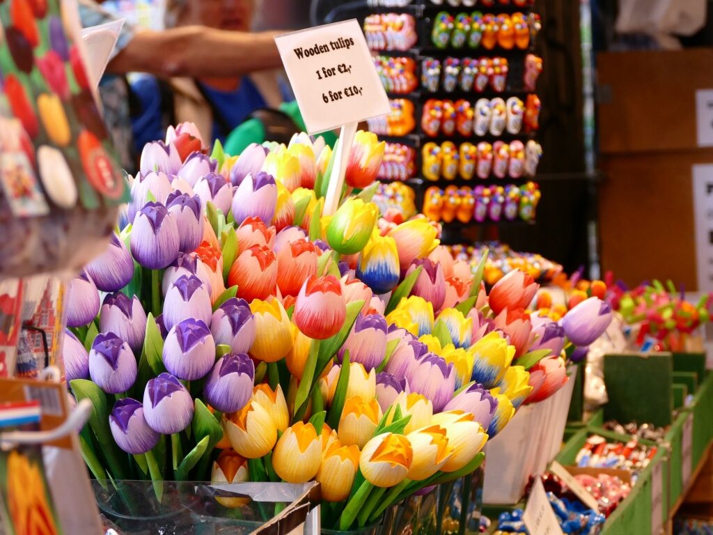 Colorful flowers in Bloemenmarkt