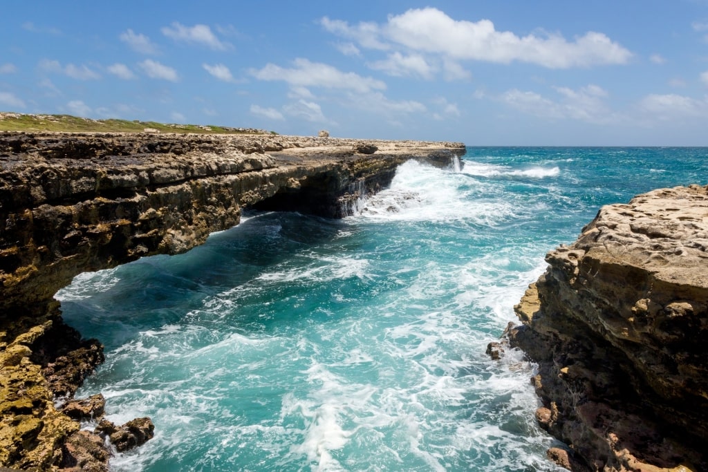 Natural rock formation of the Devil's Bridge