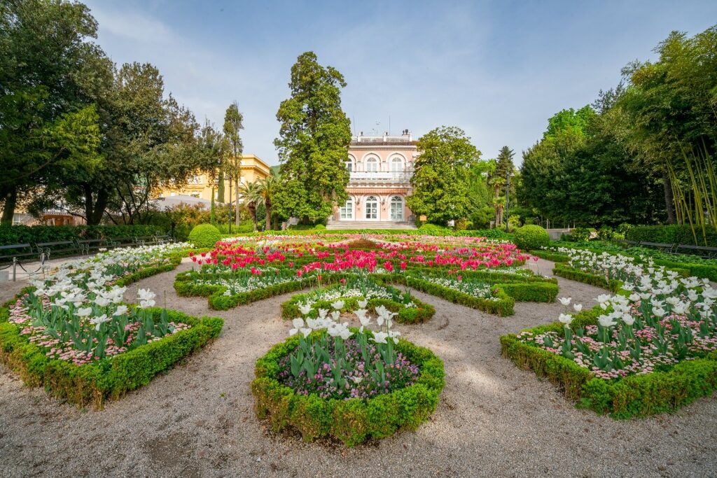 Museum of Tourism in Opatija with lush garden