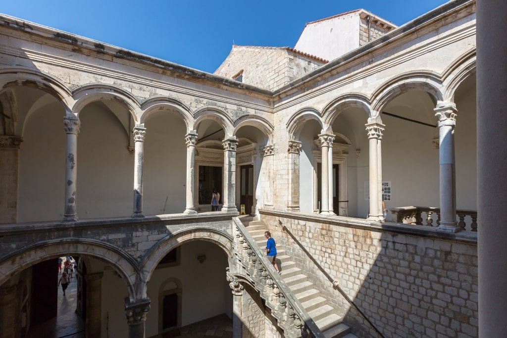 View inside Rector’s Palace in Dubrovnik