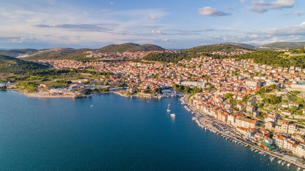 Aerial view of Old Town, Zadar