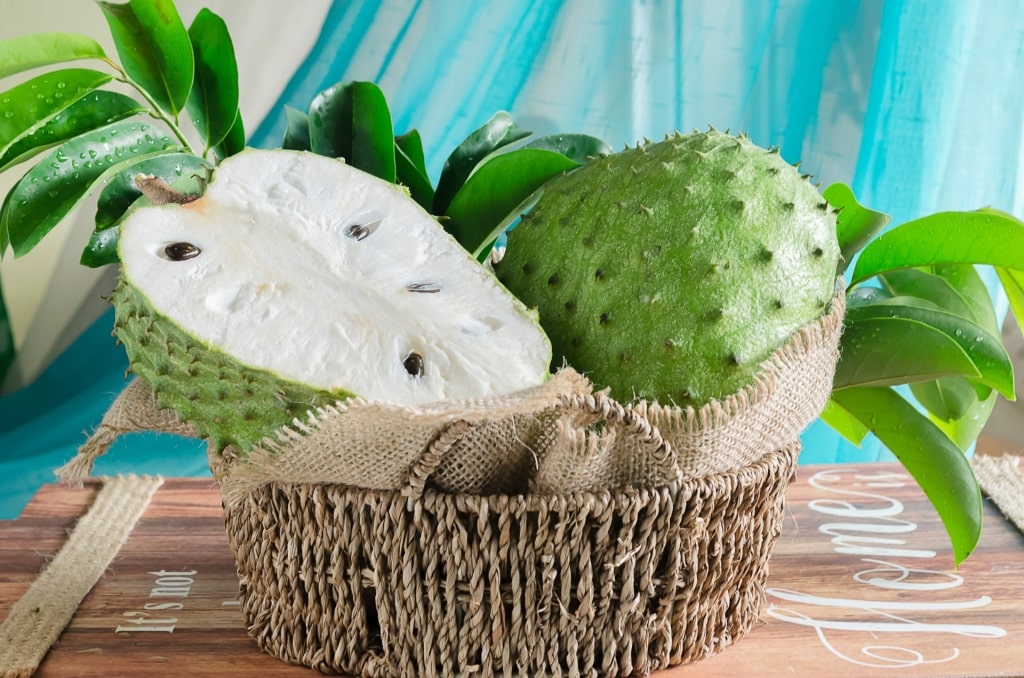 Soursop in a basket