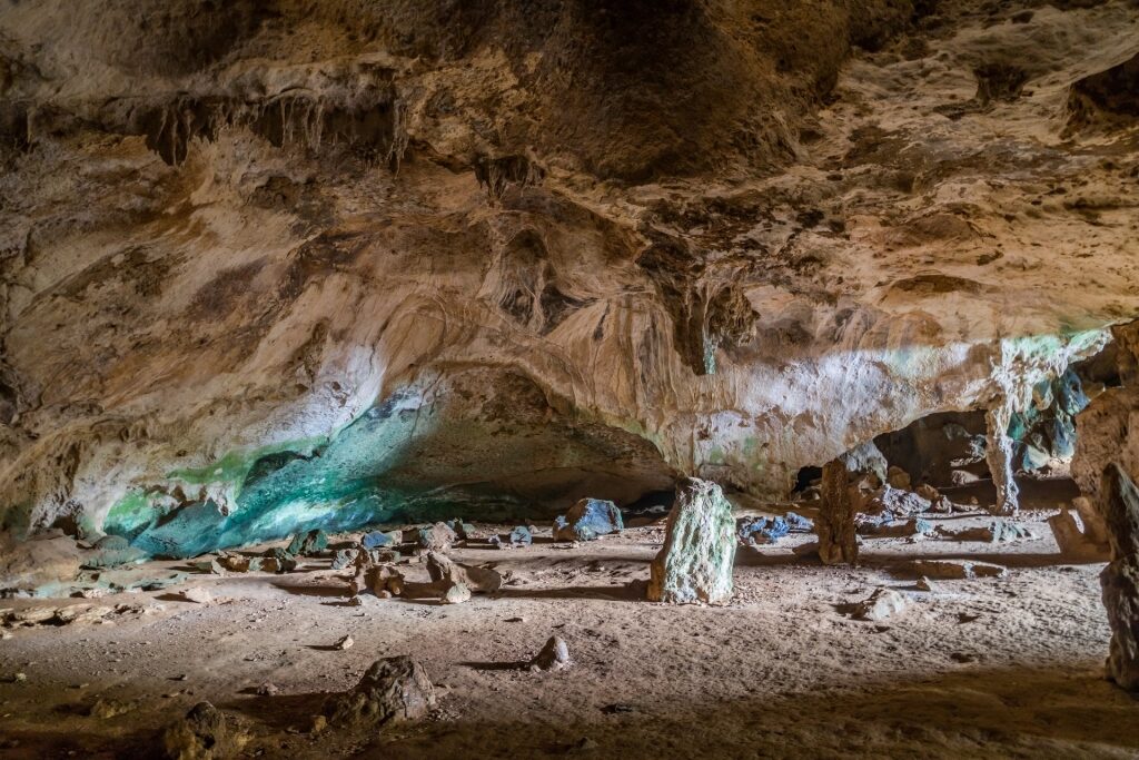 Stalagmites in Hato Cave