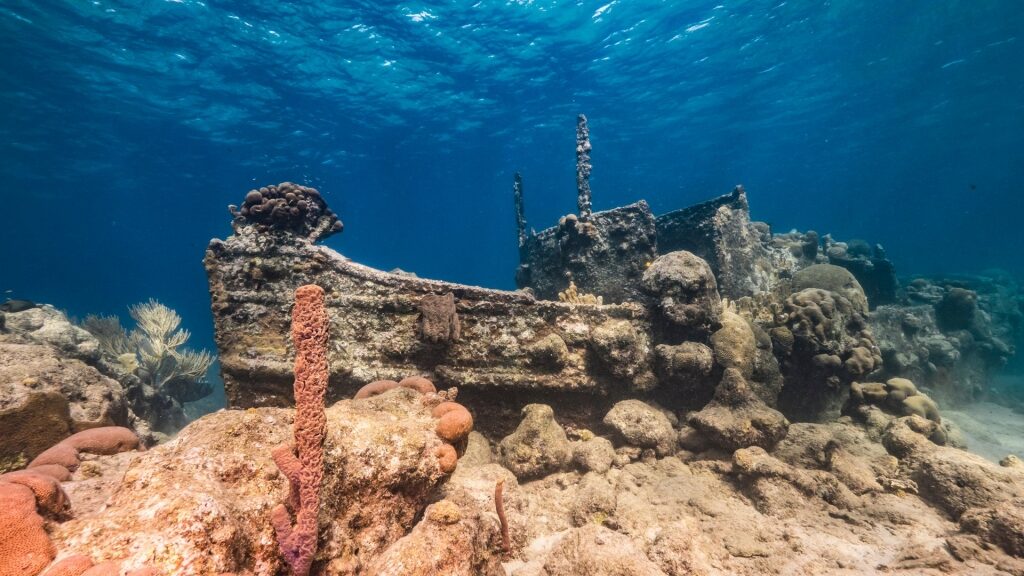 Famous shipwreck in Curacao
