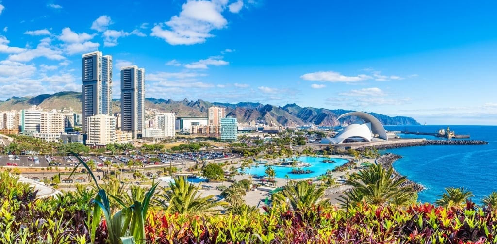 Beautiful landscape of Santa Cruz de Tenerife