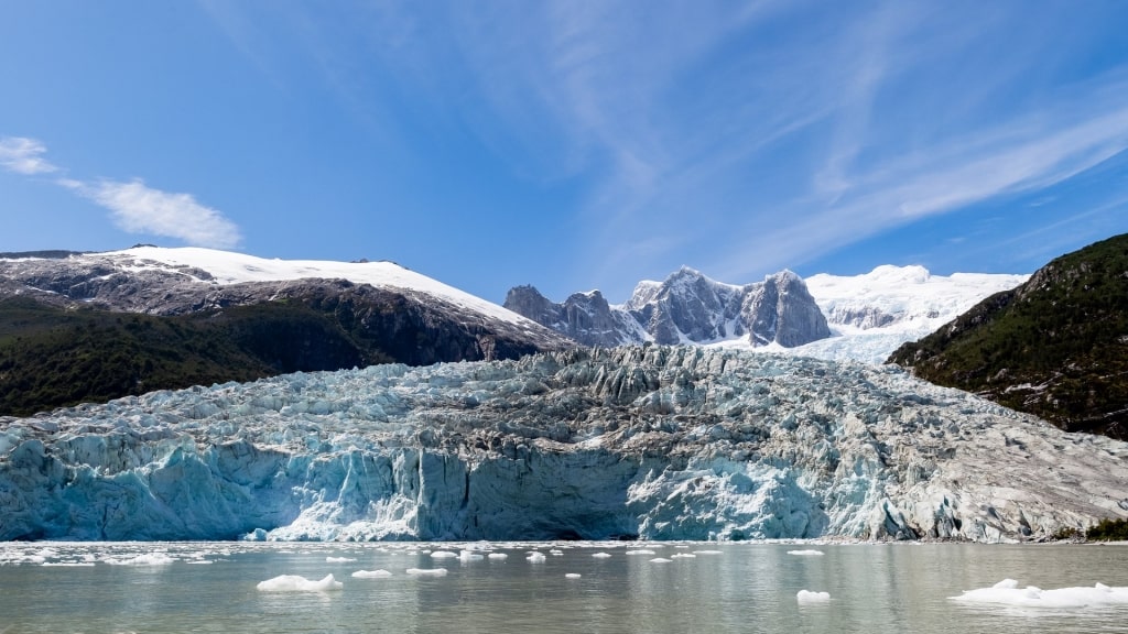 Massive Pia Glacier in Patagonia