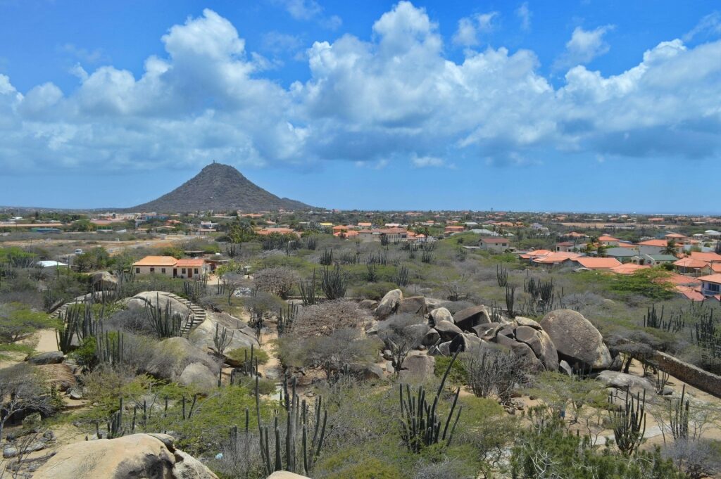 Beautiful view from Hooiberg, Aruba