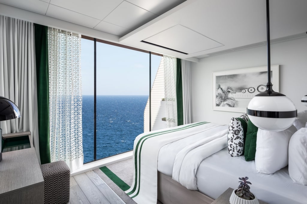 Luxurious interior of Celebrity Edge Villa