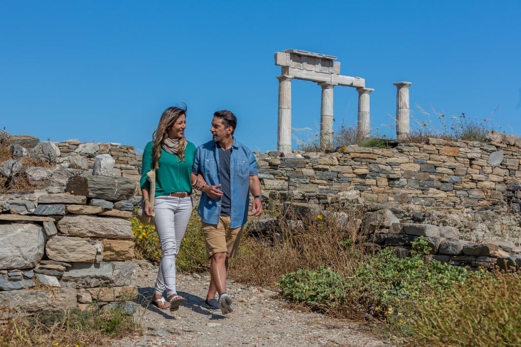 Couple in Mykonos, Greece
