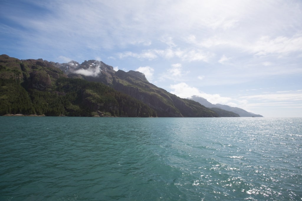 Landscape of Kenai Fjords along Resurrection Bay