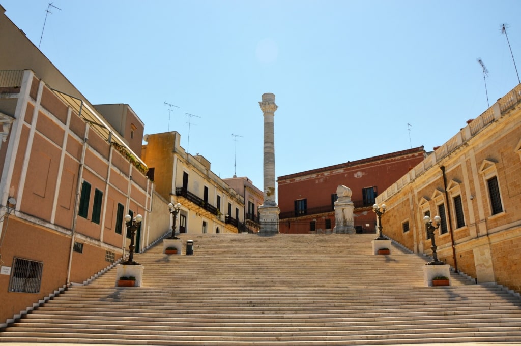 Stairs in Via Appia Antica, Brindisi