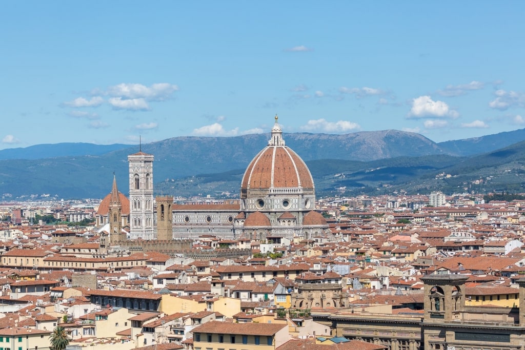 Florence city landscape including Duomo