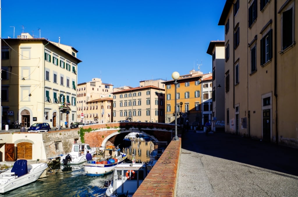 View while walking in Venezia Nuova, Livorno