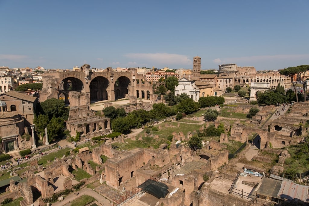 Historic site of Roman Forum