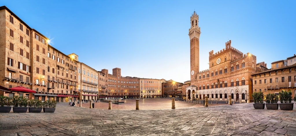 Peaceful street in Siena