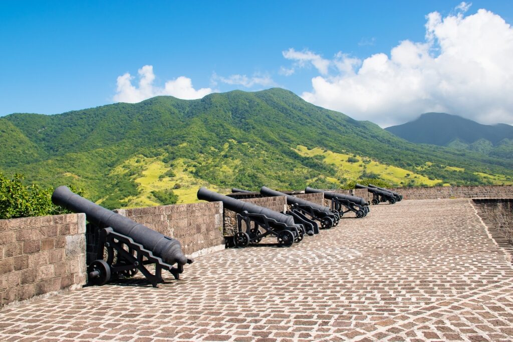 Lush view from Brimstone Hill Fortress National Park