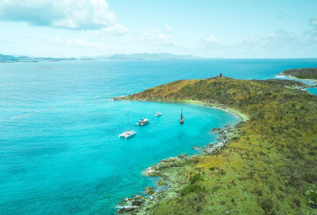 Aerial view of Buck Island