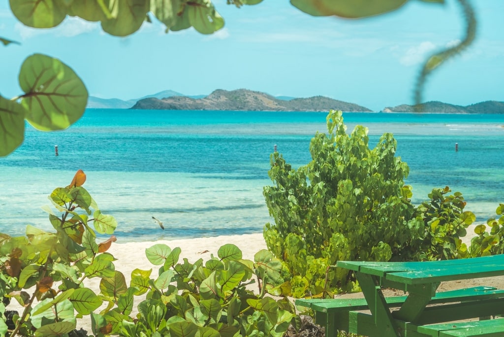 Turquoise water of Smith Bay Beach Park & Eco Reserve