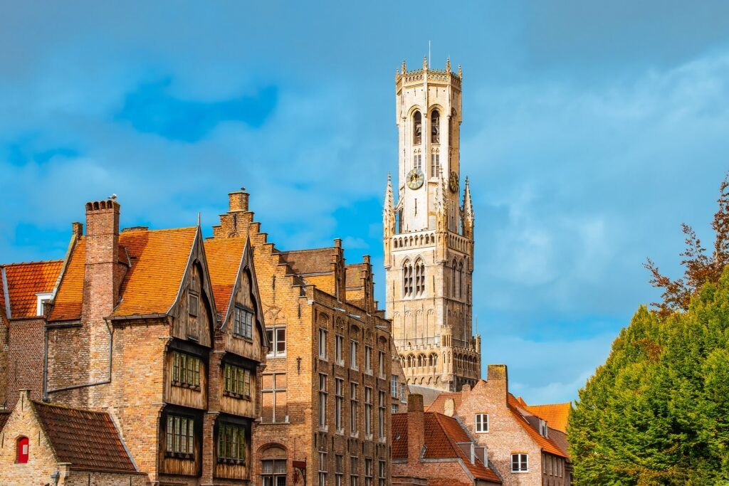 Belfry Tower as seen from the Market Square