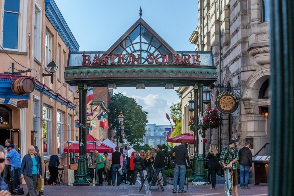 Bastion Square, one of the best things to do in Victoria