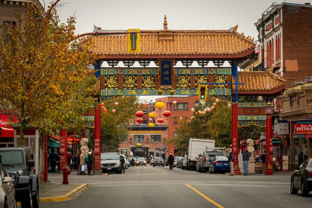View of Chinatown in Victoria