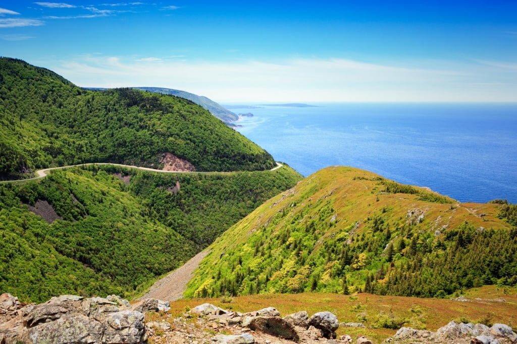 Scenic view of Cape Breton Highlands National Park