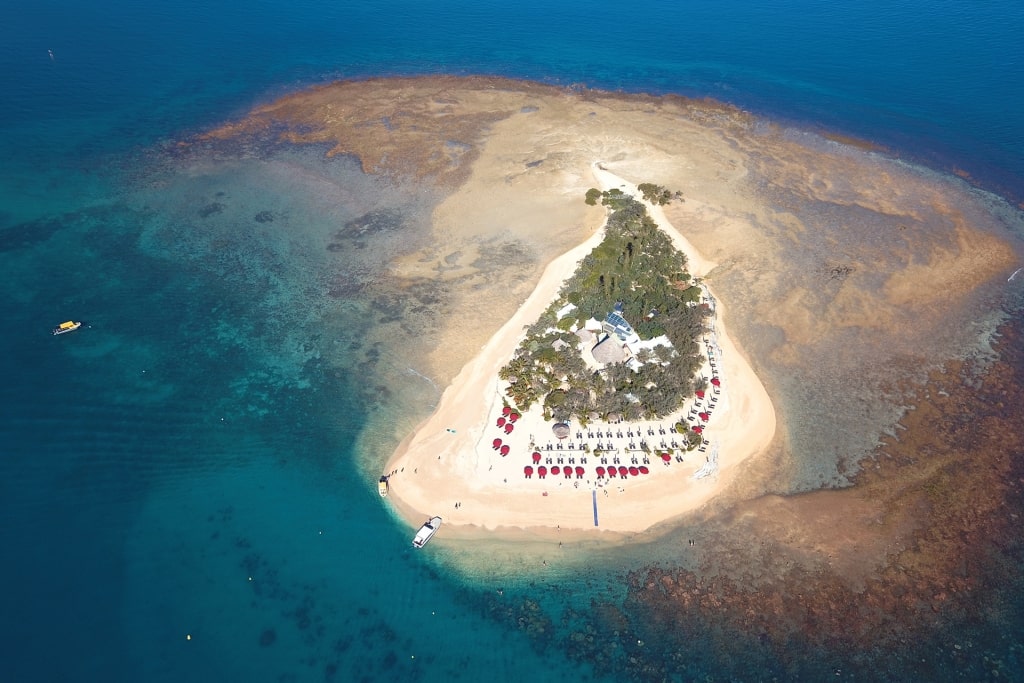 Aerial view of Duck Island