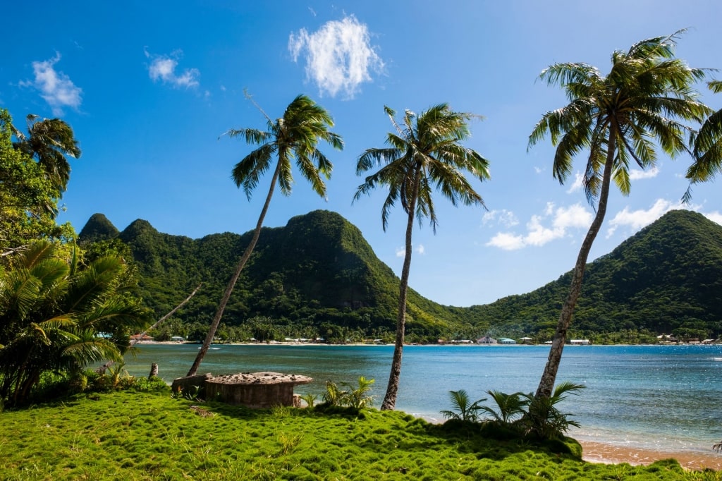 Lush landscape of Tutuila Island