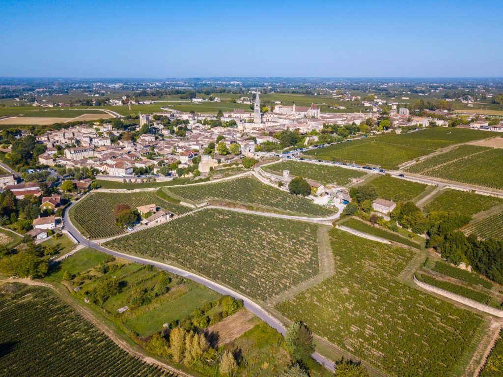 Aerial view of Saint-Émilion