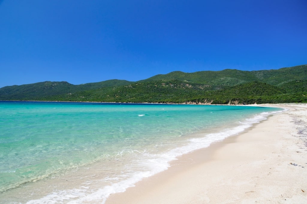 Turquoise water of Plage de Cupabia