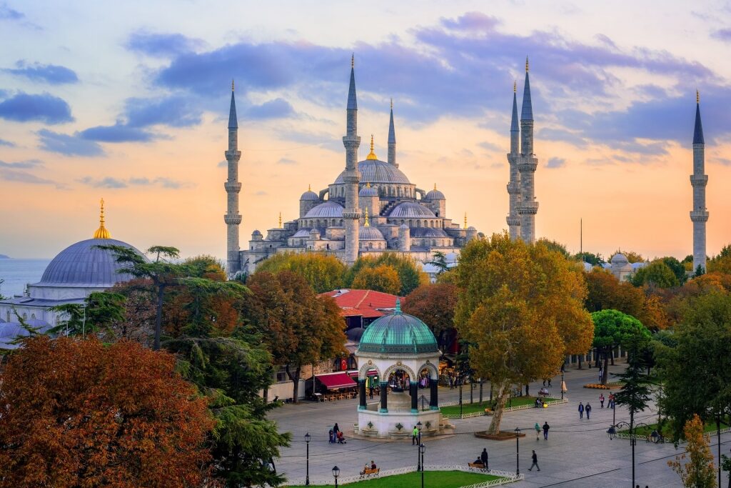 View of Sultanahmet Square with The Blue Mosque