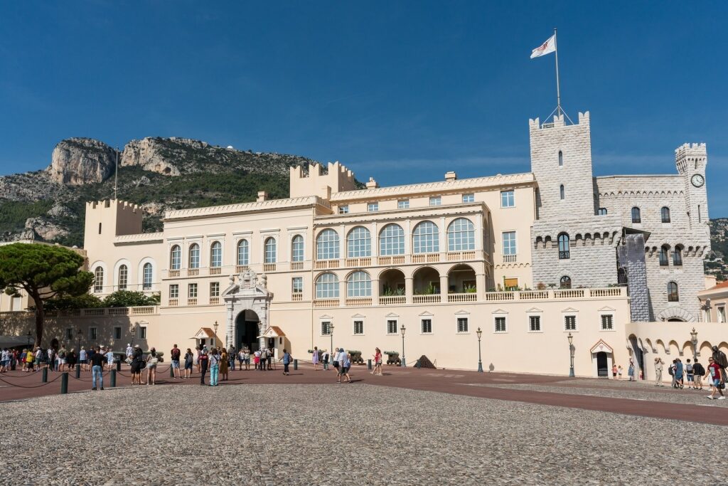 Facade of Prince’s Palace, Monaco