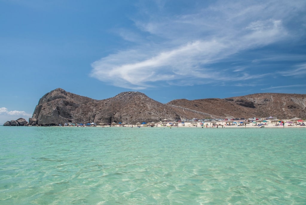 Clear water of Todos Santos Island