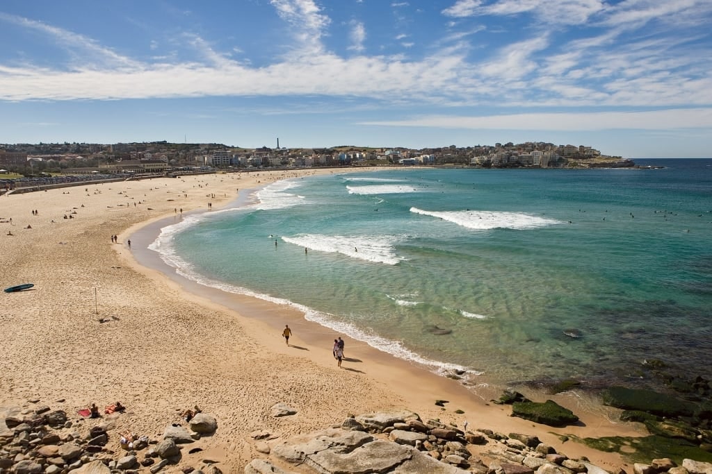 Bondi Beach, one of the best Australian landmarks to visit