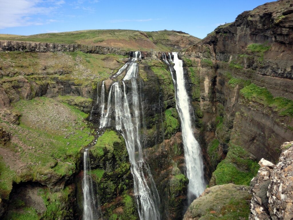 Glymur Waterfall, one of the tallest Iceland waterfalls