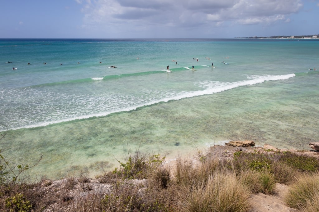 Clear waters of Freights Bay, Barbados