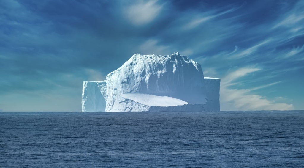 Massive glacier along Drake Passage