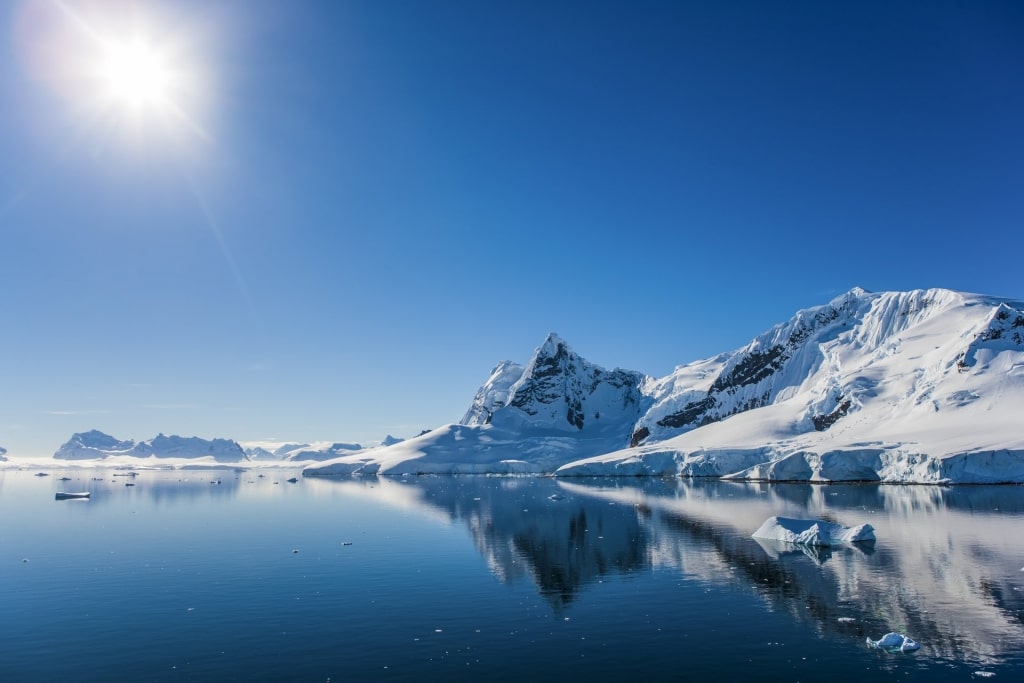 Sunny day in Paradise Bay, Antarctica