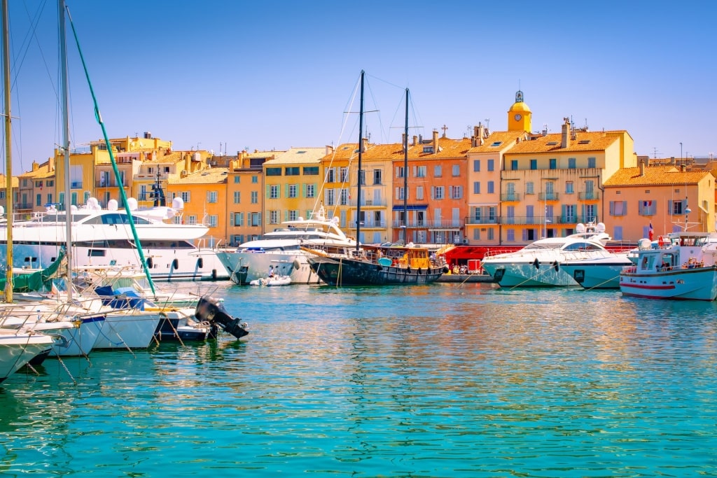 Luxury yachts in St. Tropez