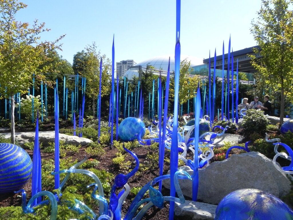 Beautiful glassworks in Chihuly Garden and Glass
