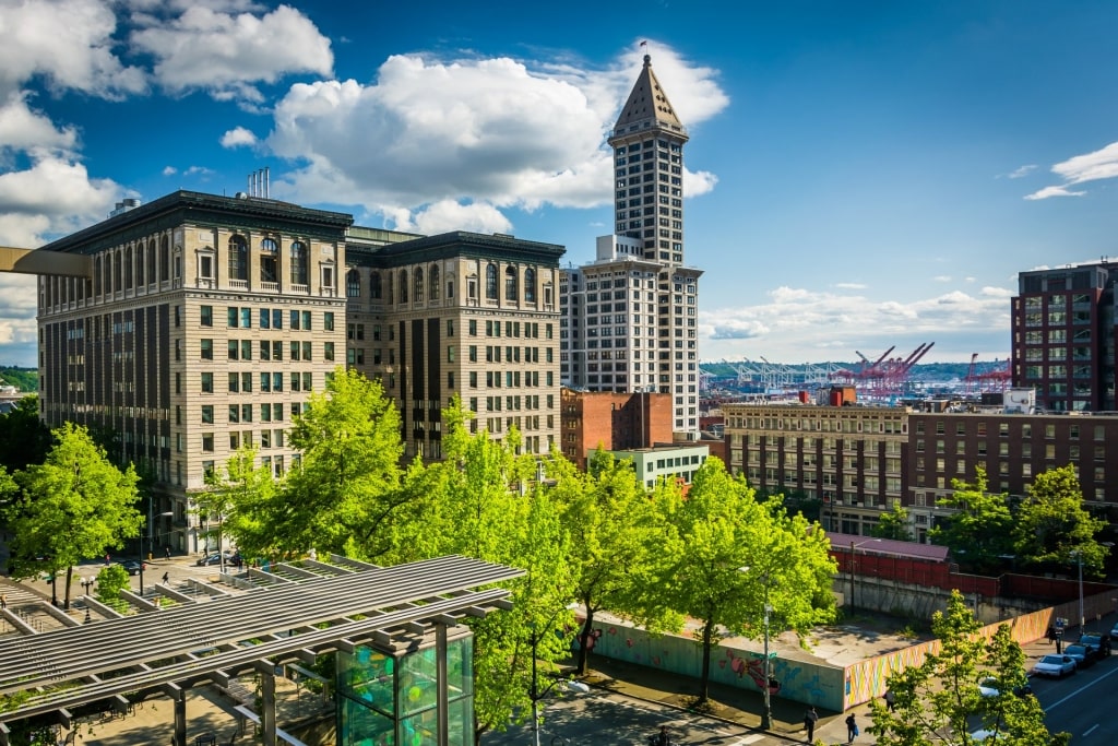 Buildings in Pioneer Square, Seattle's original downtown