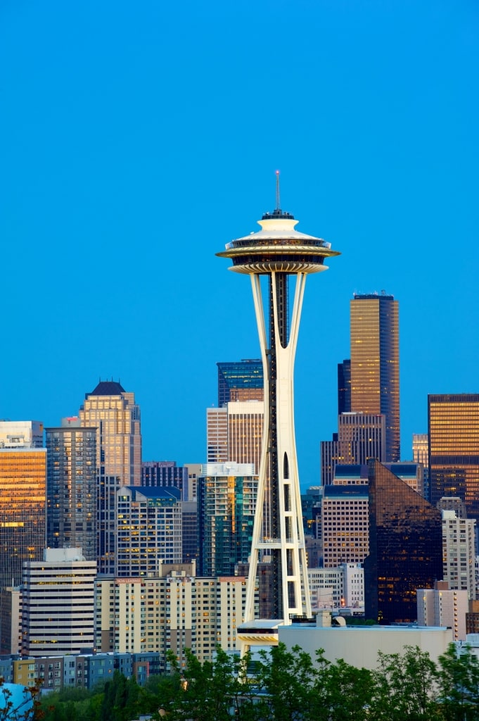 Iconic Space Needle in Seattle