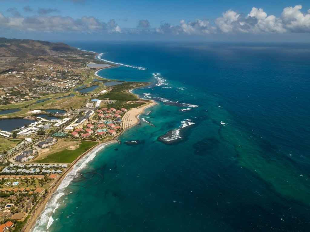 Aerial view of St Kitts