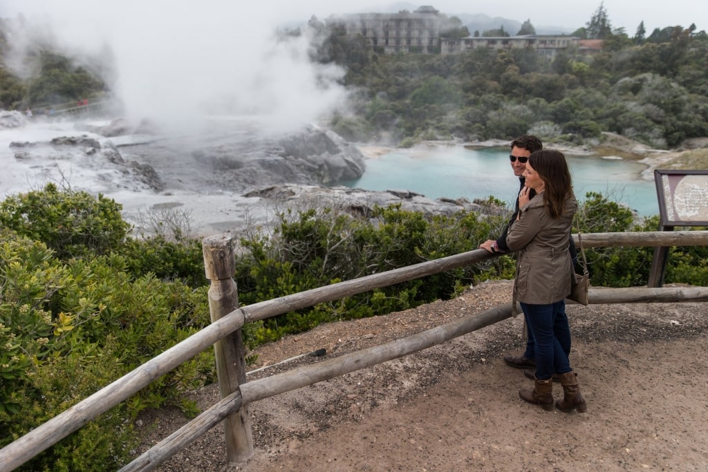 Te Puia Thermal Reserve, one of the best places to visit in North Island New Zealand