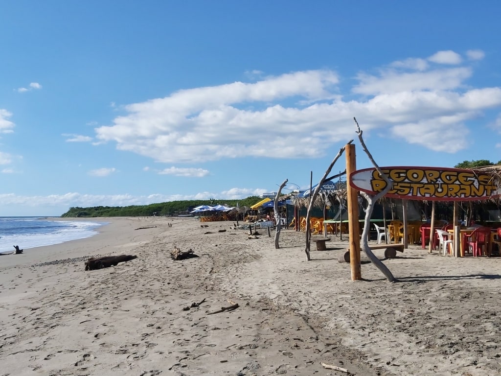 Quiet beach of Playa Boca de Tomates